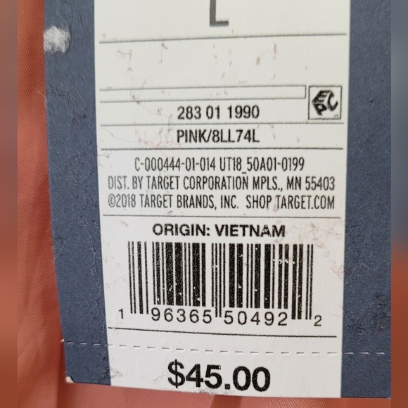 NWT Women's Utility Jacket. Size Large. Color Peach. - Picture 6 of 6